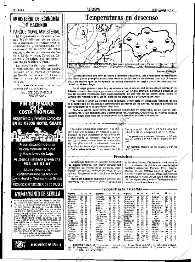 ABC SEVILLA 03-07-1991 página 62