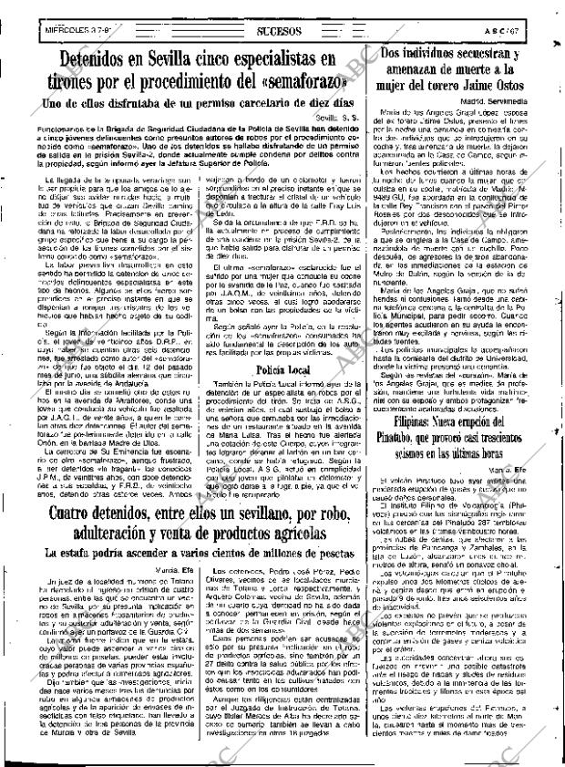 ABC SEVILLA 03-07-1991 página 67