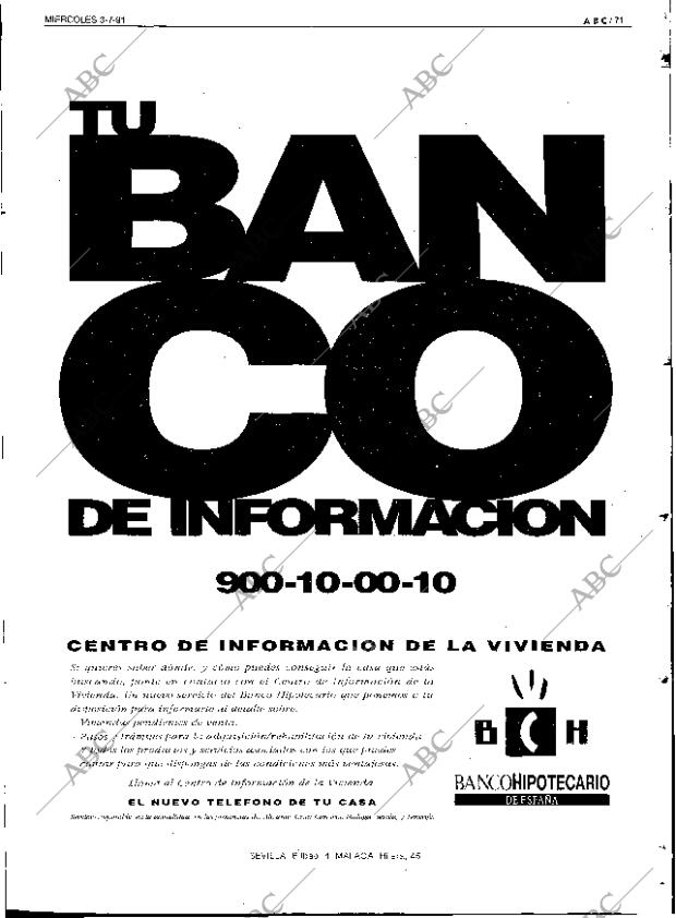 ABC SEVILLA 03-07-1991 página 71