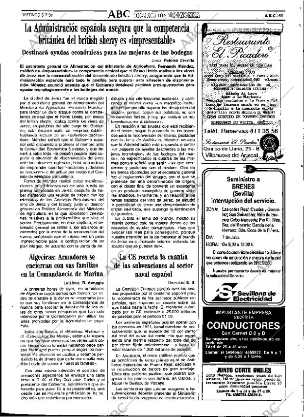 ABC SEVILLA 05-07-1991 página 63