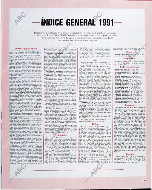 BLANCO Y NEGRO MADRID 07-07-1991 página 135