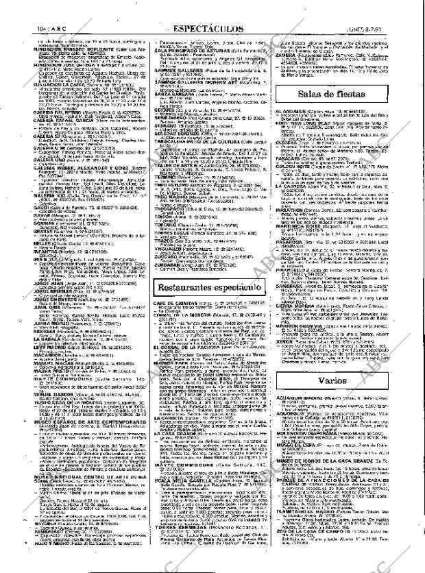 ABC MADRID 08-07-1991 página 104