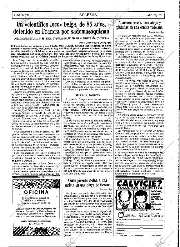 ABC MADRID 08-07-1991 página 65