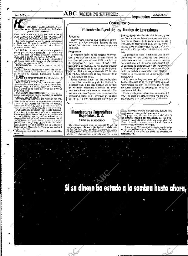 ABC MADRID 08-07-1991 página 92