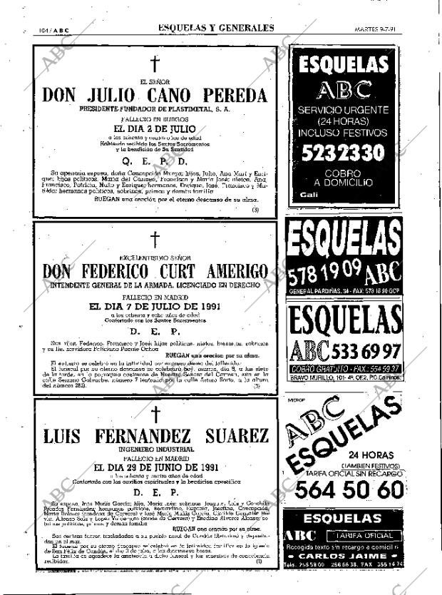 ABC MADRID 09-07-1991 página 104
