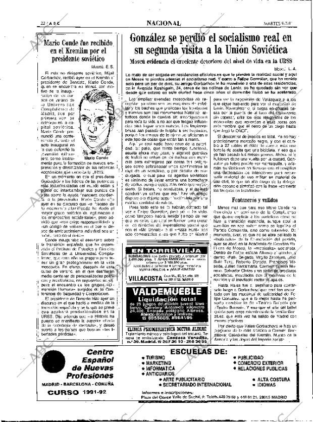 ABC MADRID 09-07-1991 página 22