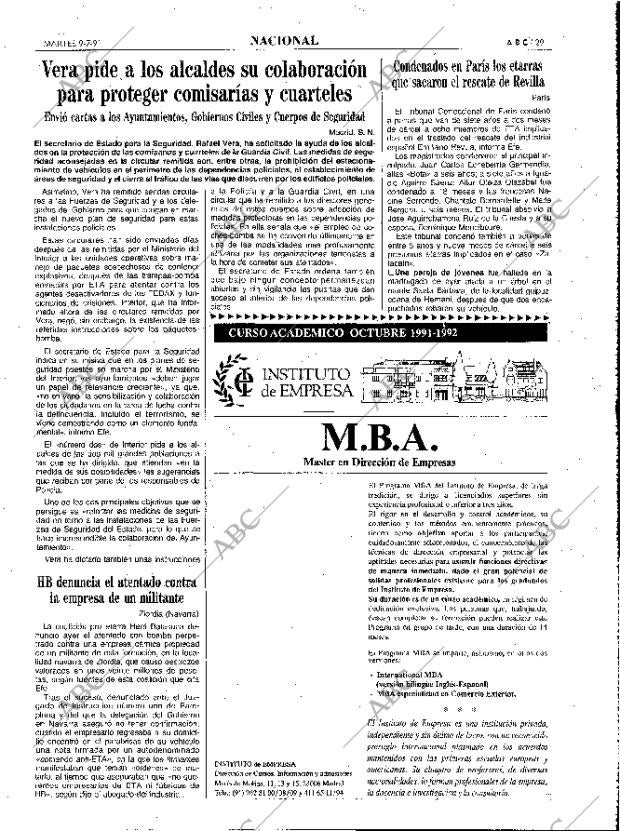 ABC MADRID 09-07-1991 página 29