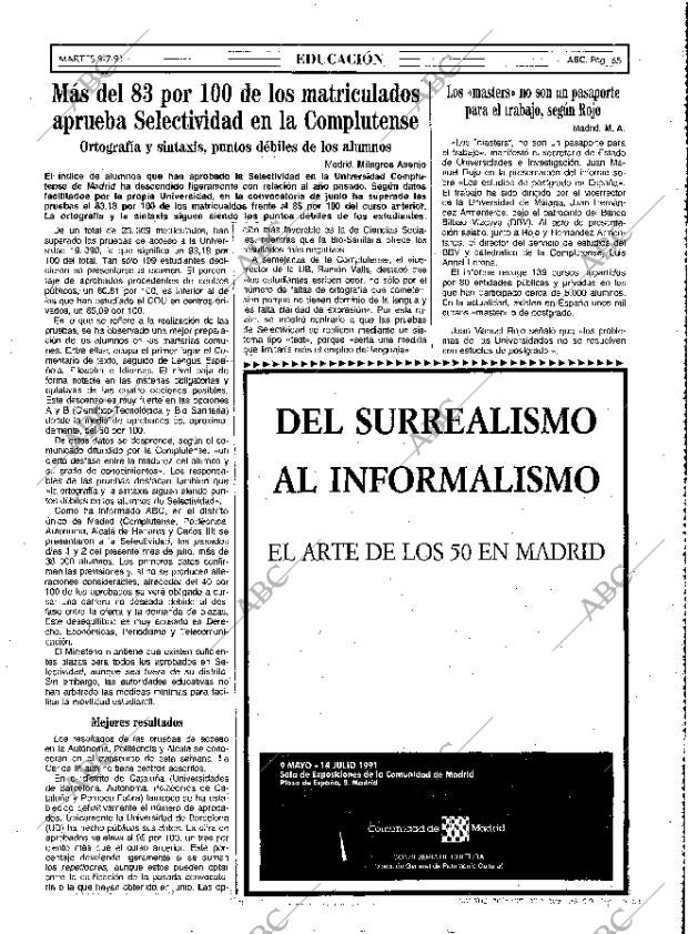 ABC MADRID 09-07-1991 página 65