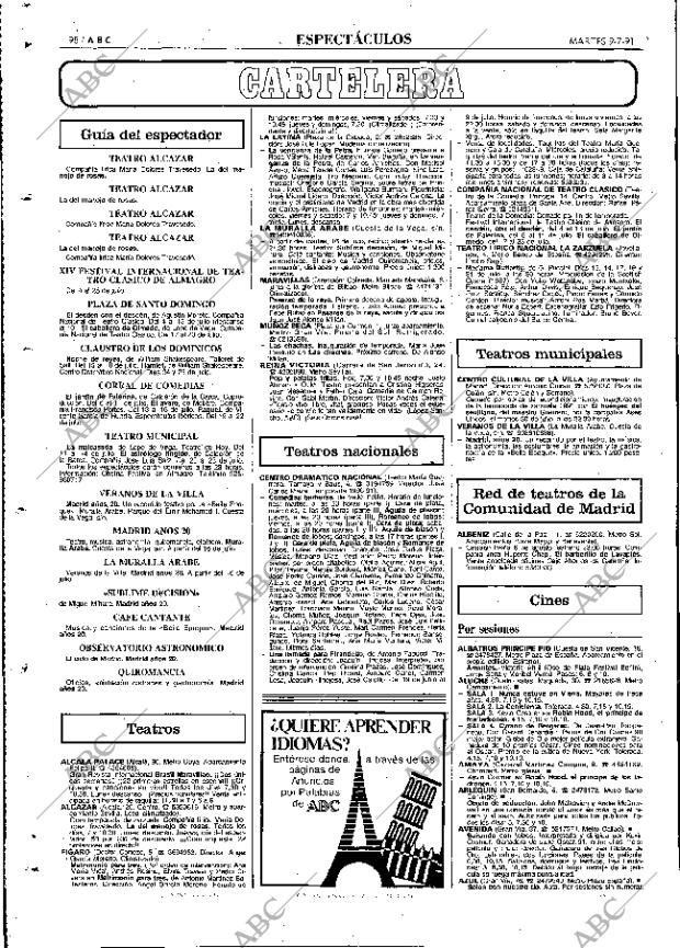 ABC MADRID 09-07-1991 página 98