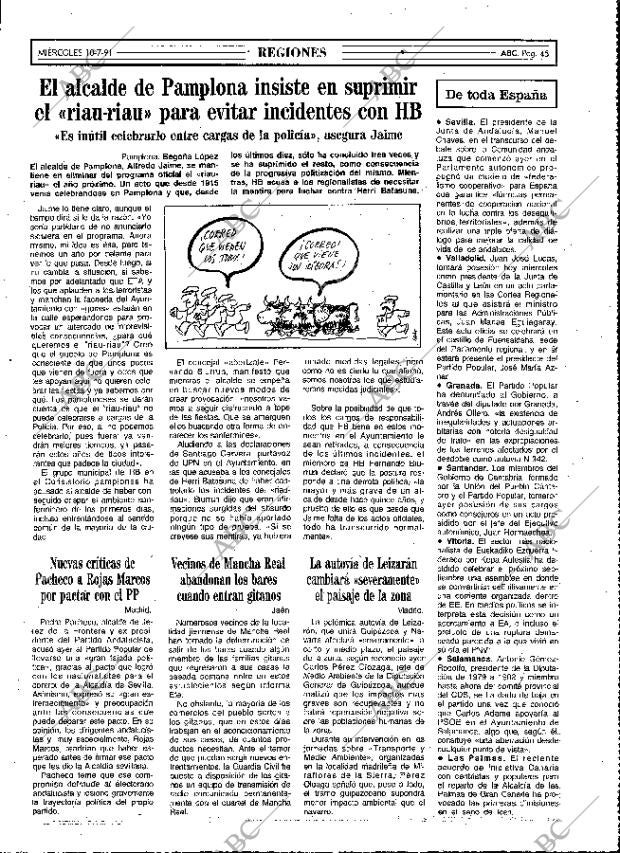 ABC MADRID 10-07-1991 página 45