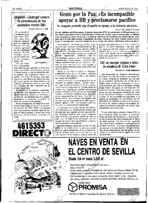 ABC SEVILLA 10-07-1991 página 24