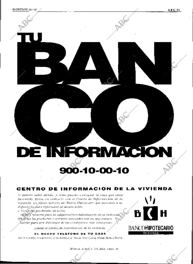 ABC SEVILLA 10-07-1991 página 33