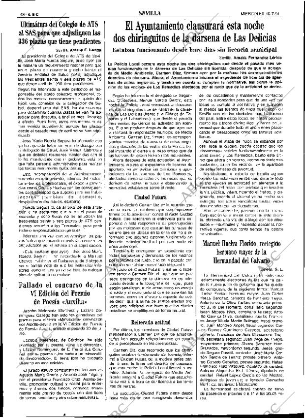 ABC SEVILLA 10-07-1991 página 48