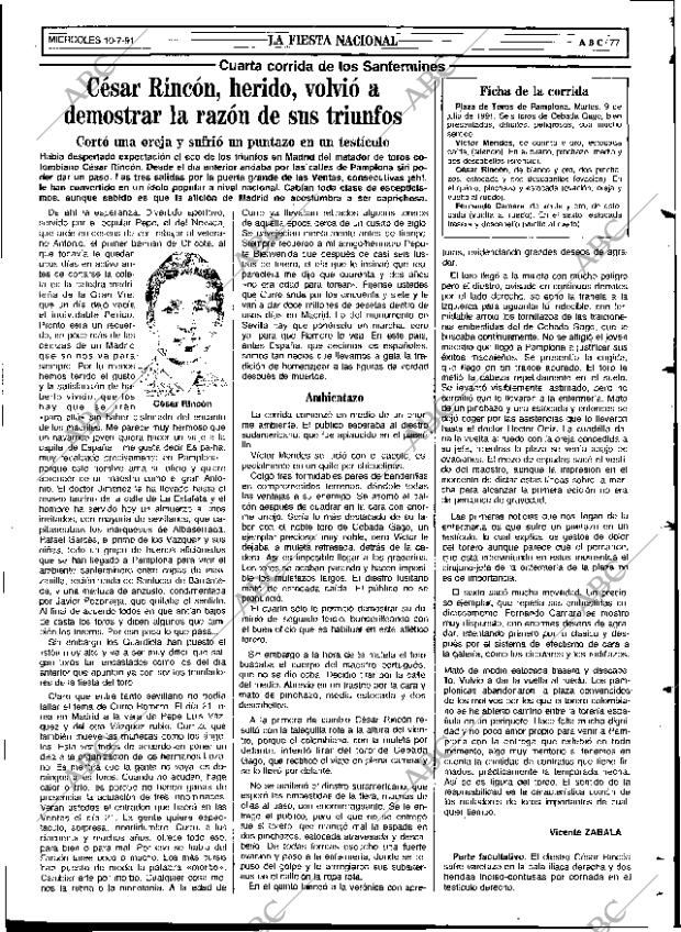 ABC SEVILLA 10-07-1991 página 77