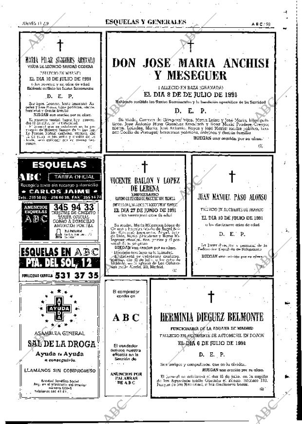 ABC MADRID 11-07-1991 página 93