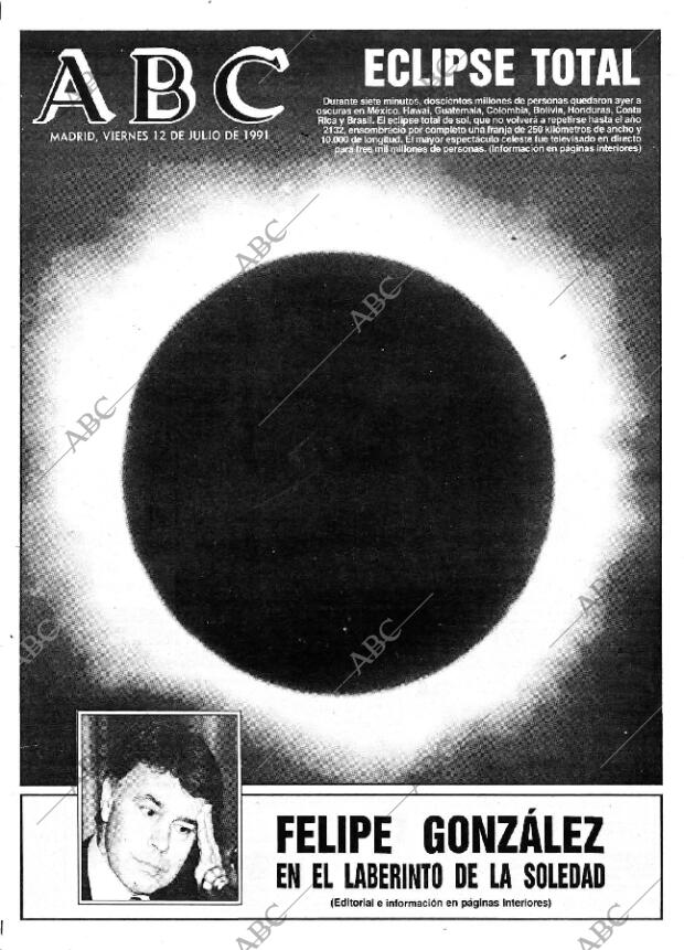 ABC MADRID 12-07-1991 página 1
