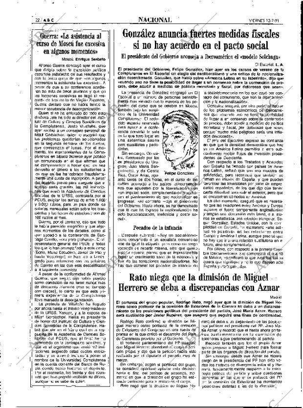 ABC MADRID 12-07-1991 página 22