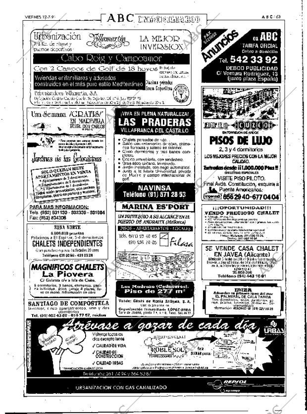 ABC MADRID 12-07-1991 página 63