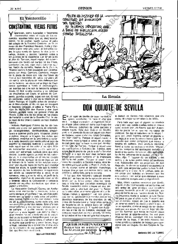 ABC SEVILLA 12-07-1991 página 20