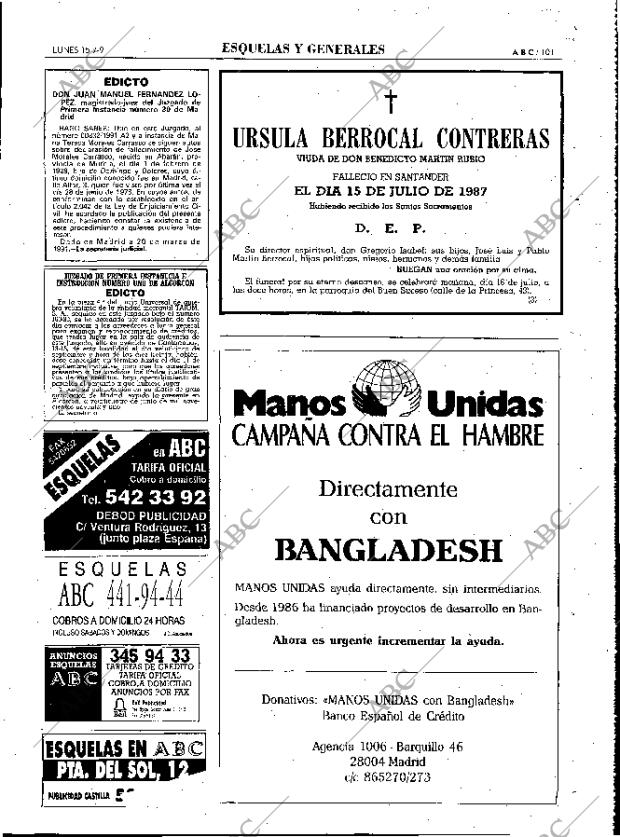 ABC MADRID 15-07-1991 página 101