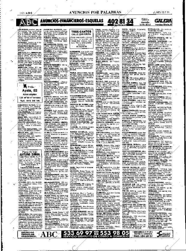 ABC MADRID 15-07-1991 página 112