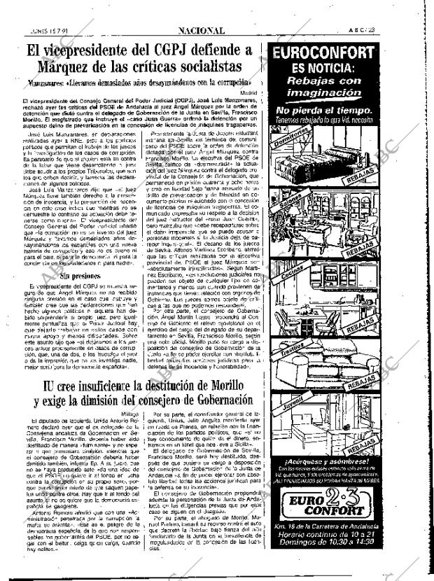 ABC MADRID 15-07-1991 página 23