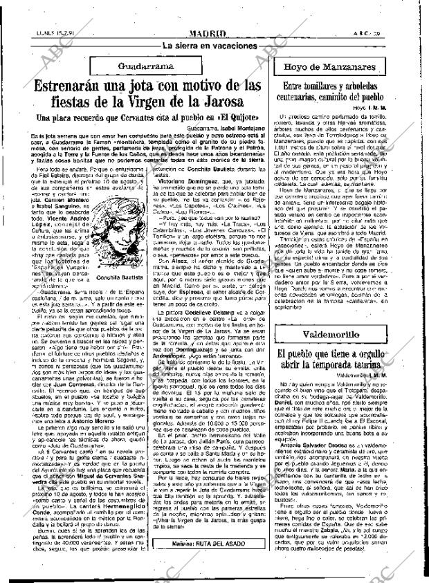 ABC MADRID 15-07-1991 página 39