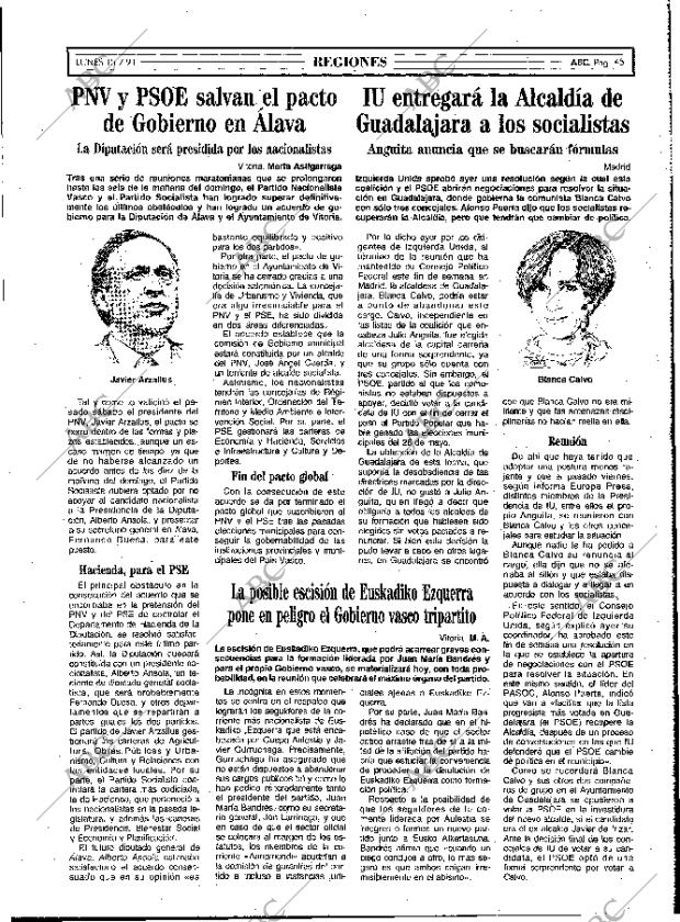 ABC MADRID 15-07-1991 página 45