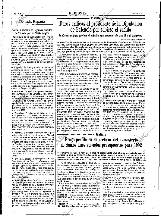 ABC MADRID 15-07-1991 página 46