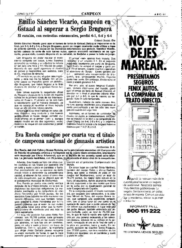 ABC MADRID 15-07-1991 página 61