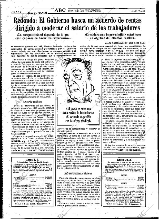 ABC MADRID 15-07-1991 página 76