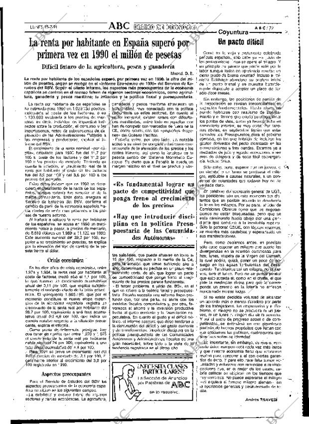 ABC MADRID 15-07-1991 página 79