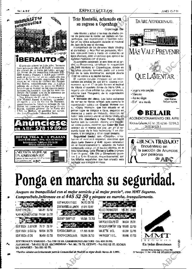 ABC MADRID 15-07-1991 página 94