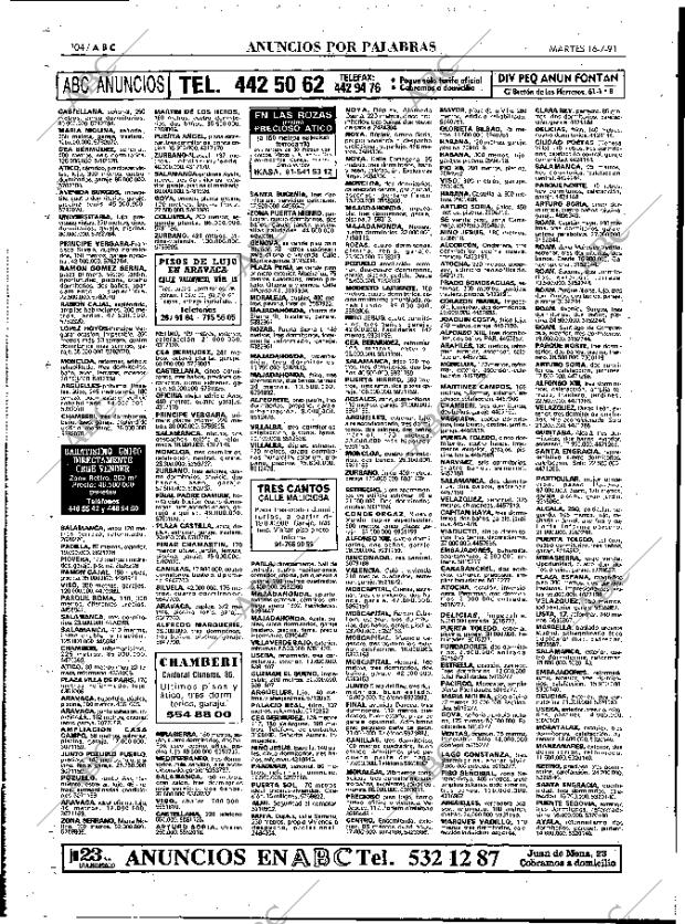 ABC MADRID 16-07-1991 página 104