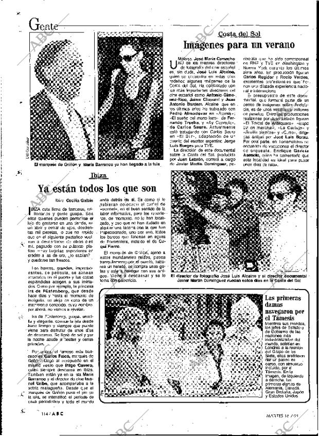 ABC MADRID 16-07-1991 página 114