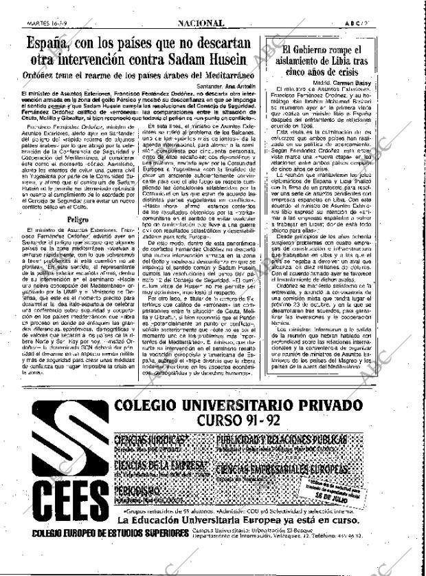 ABC MADRID 16-07-1991 página 21