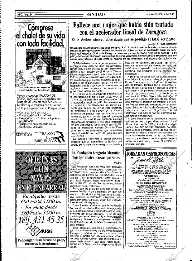 ABC MADRID 16-07-1991 página 54
