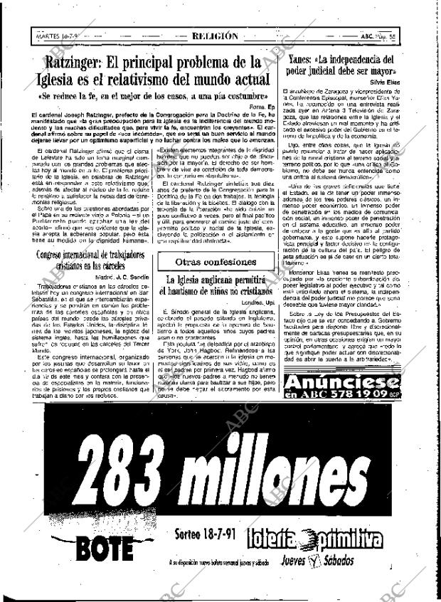 ABC MADRID 16-07-1991 página 55