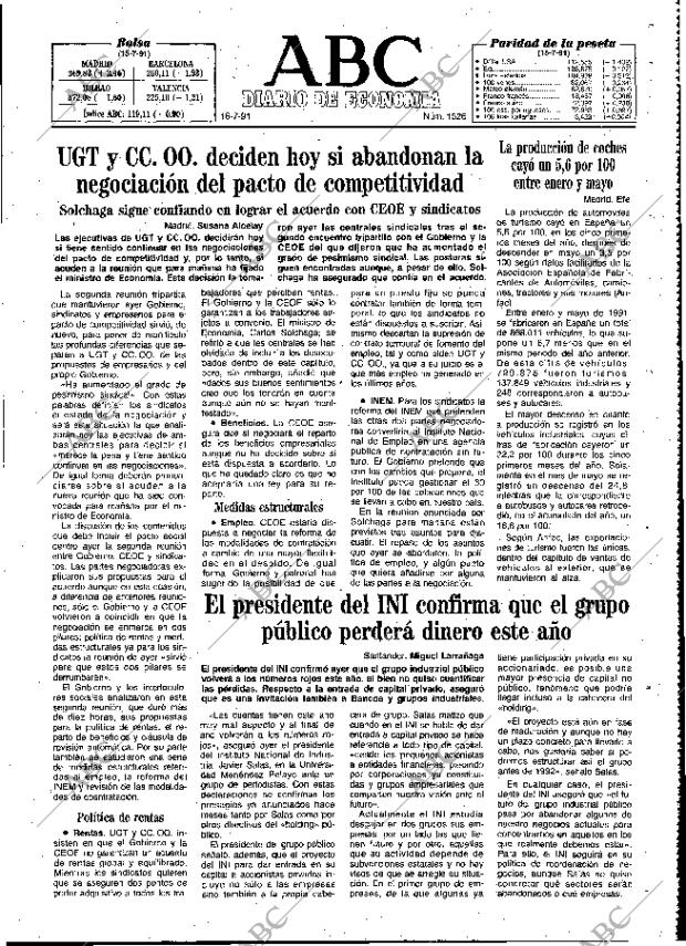 ABC MADRID 16-07-1991 página 63