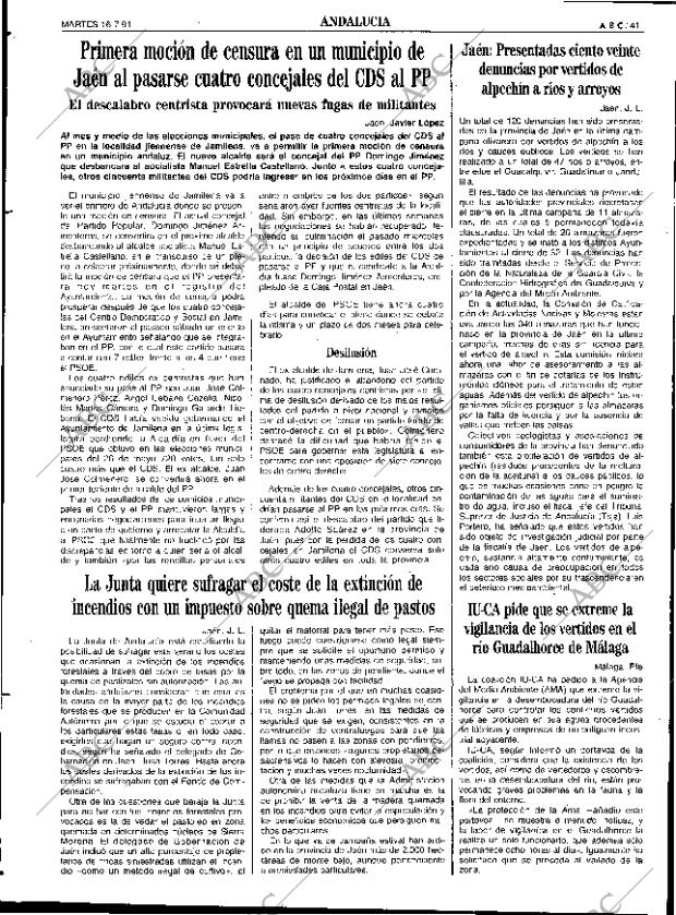 ABC SEVILLA 16-07-1991 página 41