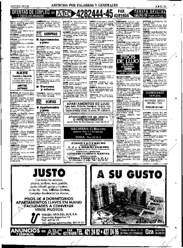 ABC SEVILLA 16-07-1991 página 85