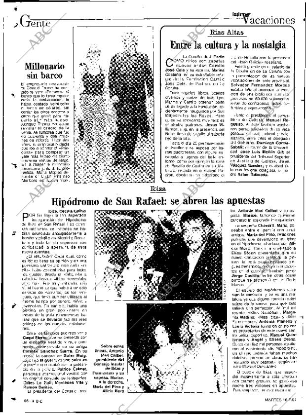 ABC SEVILLA 16-07-1991 página 96