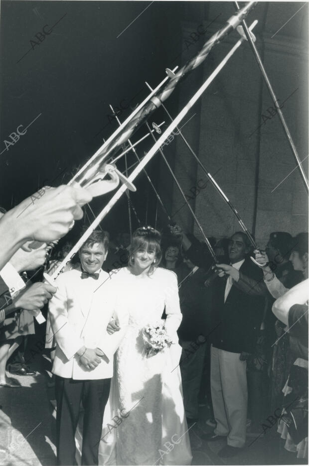 La campeona de esquí Blanca Fernández Ochoa se casó en la Basílica del...