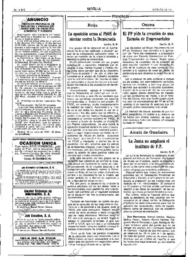 ABC SEVILLA 19-07-1991 página 46