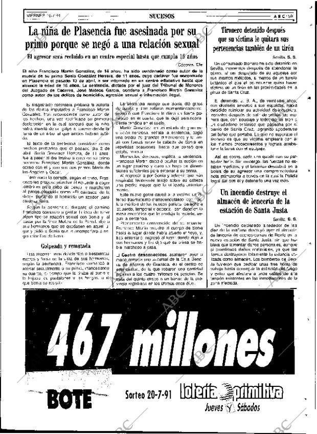 ABC SEVILLA 19-07-1991 página 59