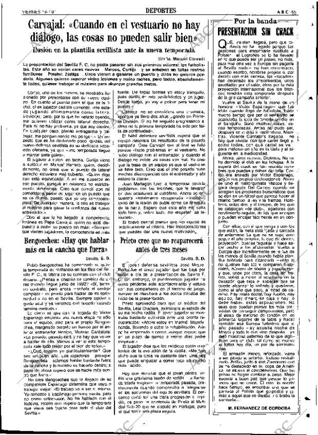 ABC SEVILLA 19-07-1991 página 65