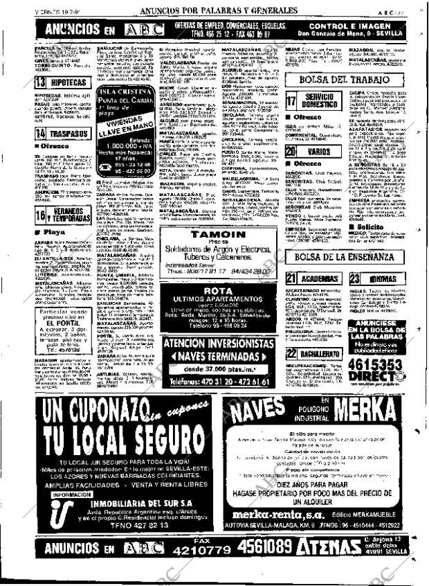 ABC SEVILLA 19-07-1991 página 77