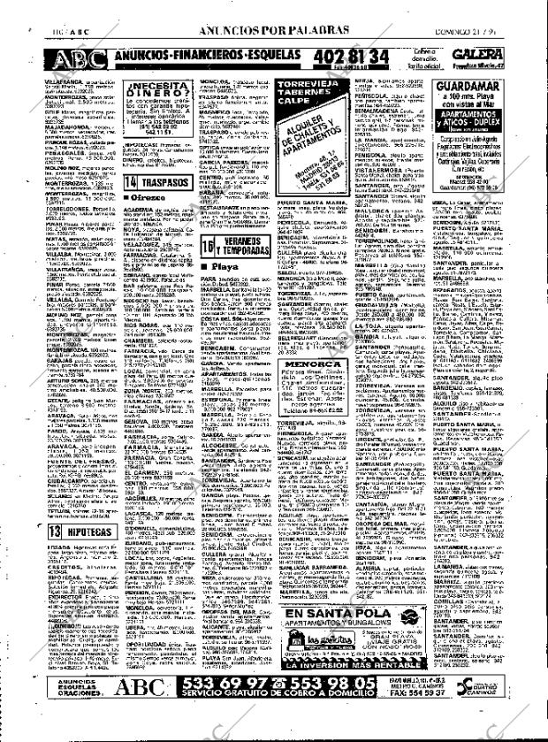ABC MADRID 21-07-1991 página 110