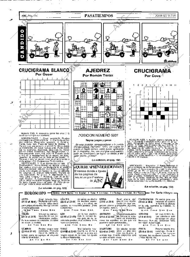 ABC MADRID 21-07-1991 página 114