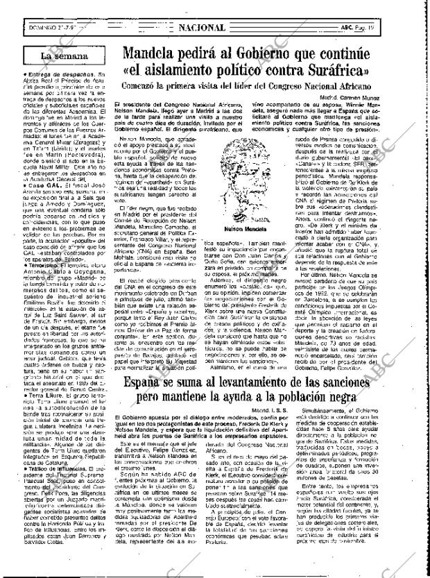 ABC MADRID 21-07-1991 página 19